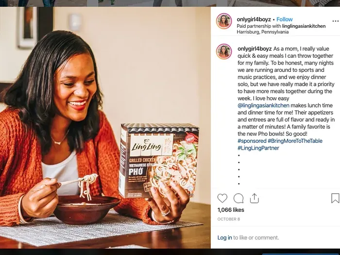  Instagram sponsored post featuring a product advertisement with engaging visuals and a call-to-action button, showcasing how brands promote their offerings to users