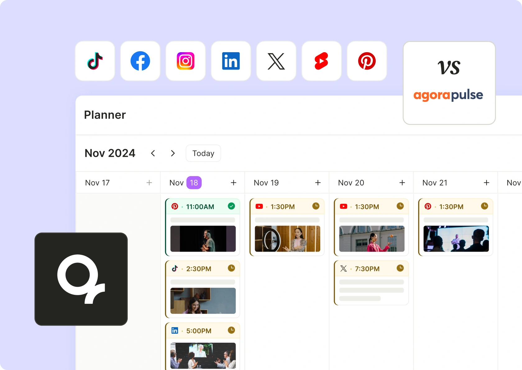 quso.ai vs Agorapulse — the all-in-one alternative