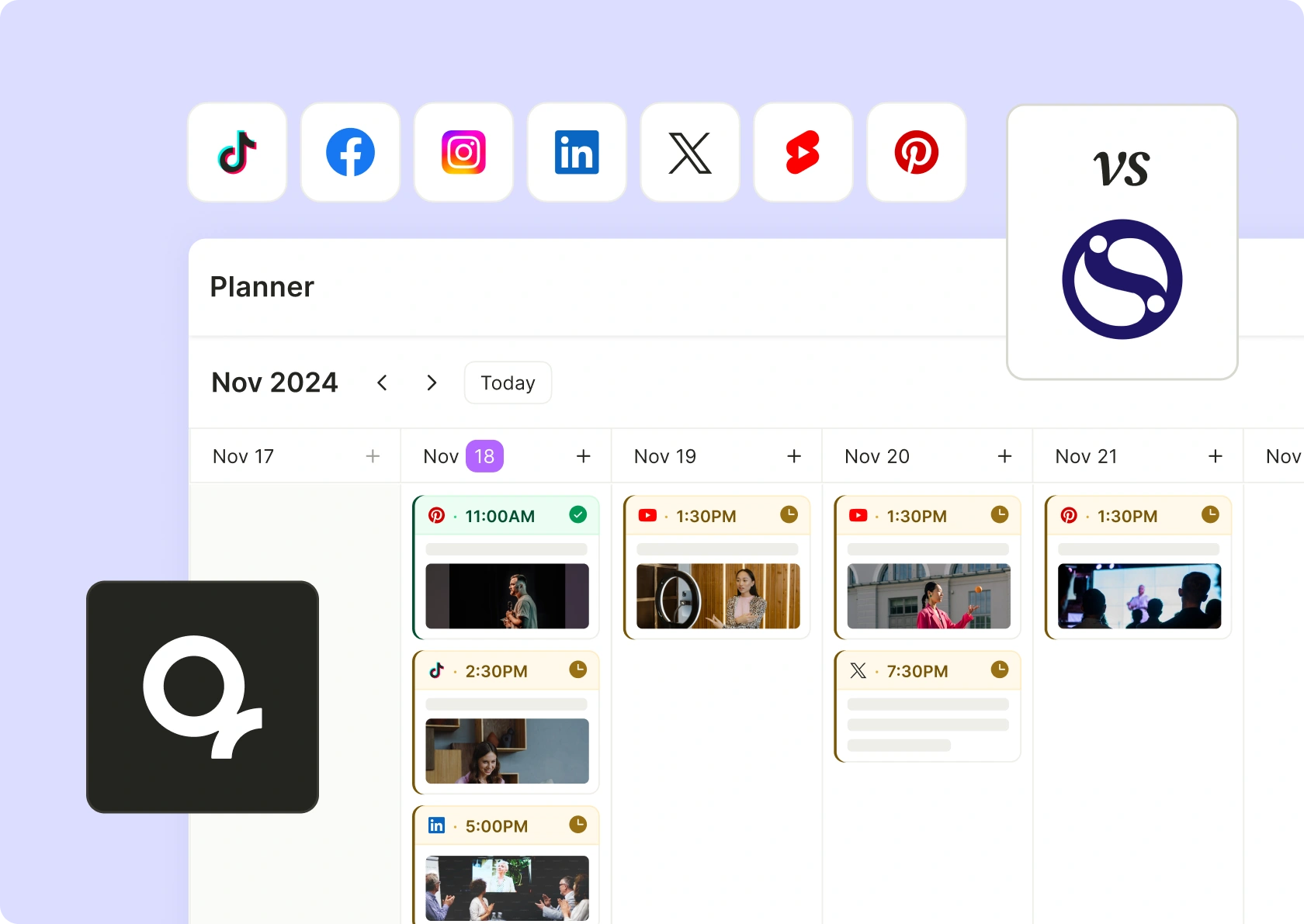 quso.ai vs Sendible — the all-in-one alternative