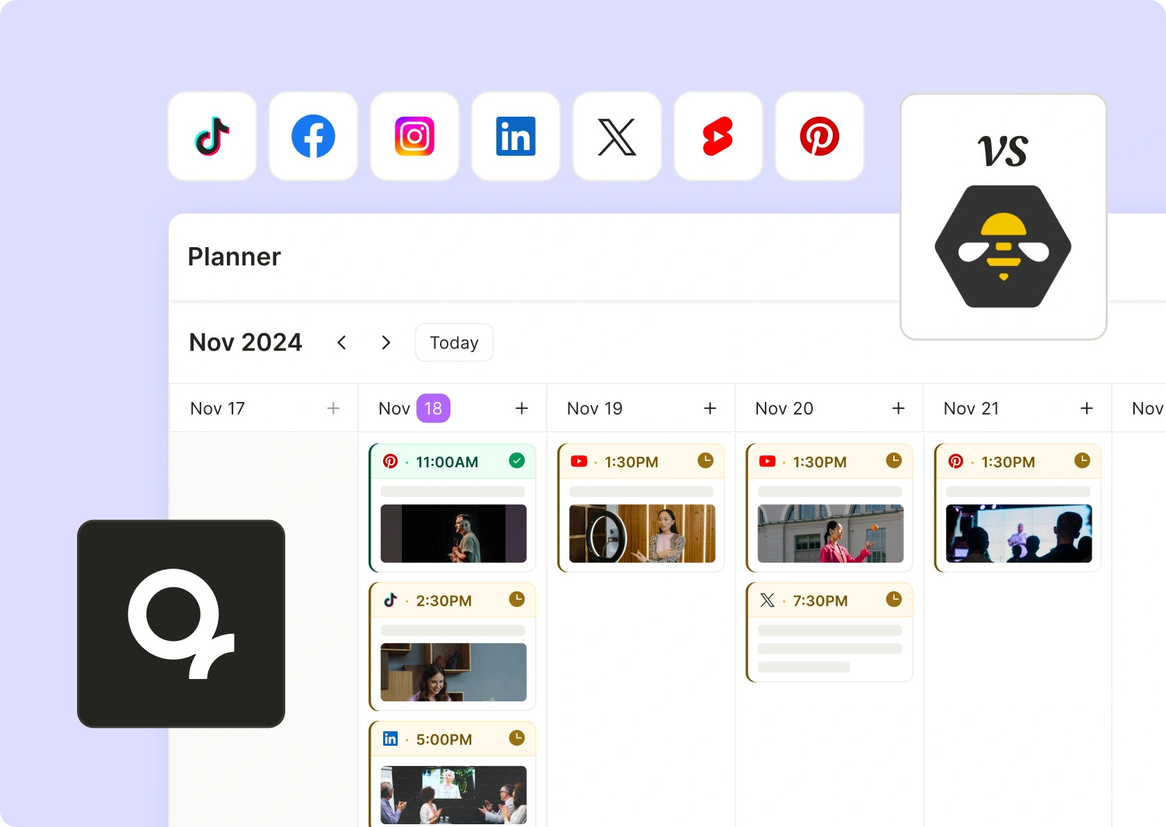 quso.ai vs Socialbee — the all-in-one alternative