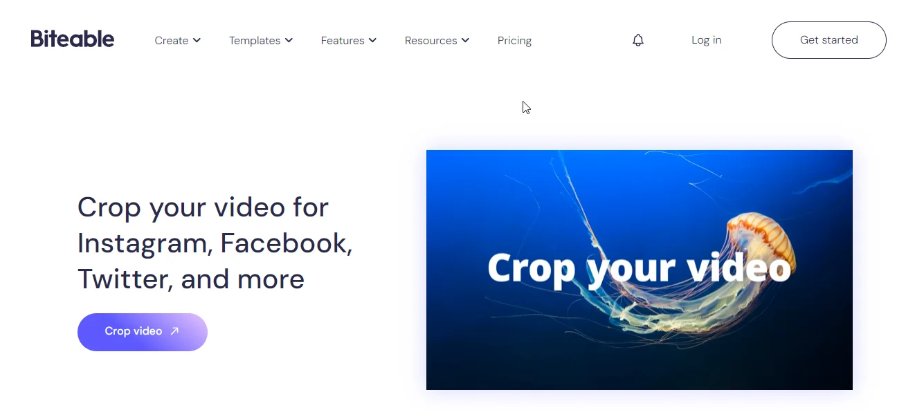 biteable crop video tool