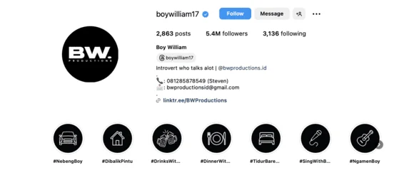 boywilliam17 instagram bio