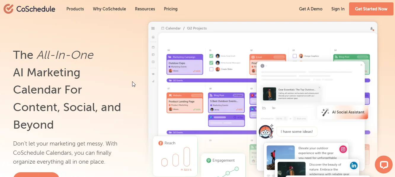 coschedule homepage