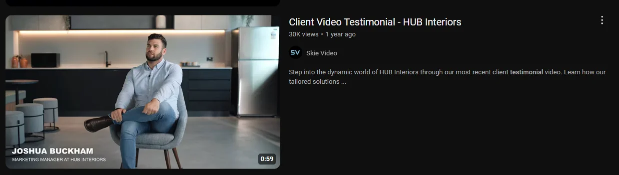 customer video