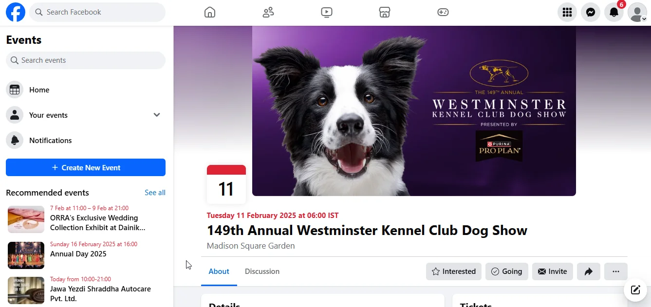 facebook event example