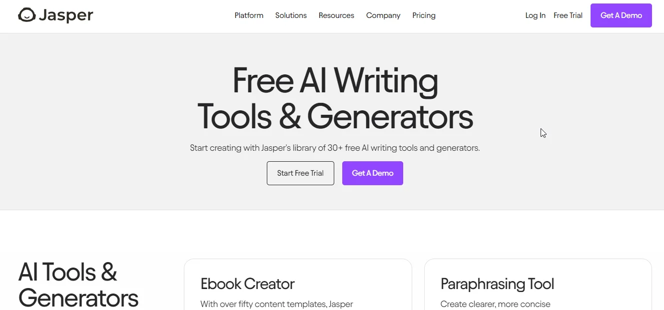 jasper ai writer