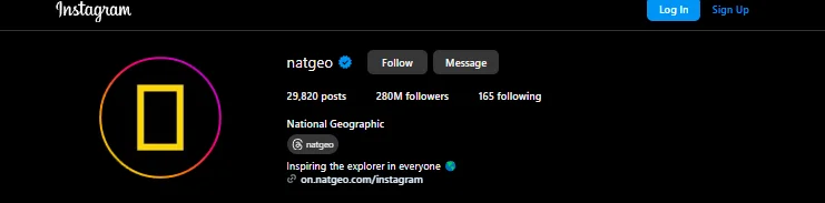 natgeo instagram bio