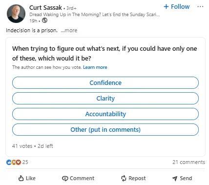 poll linkedin