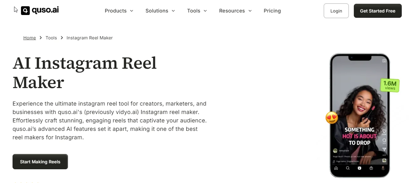 quso.ai instagram reel maker