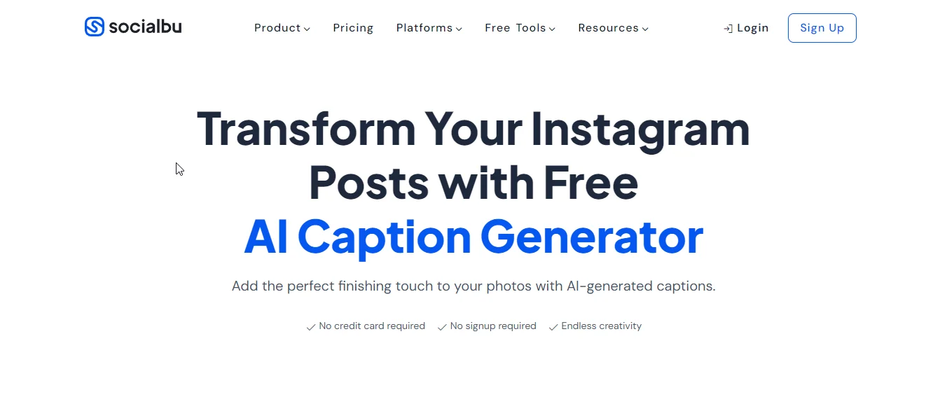 socialblu ai caption generator