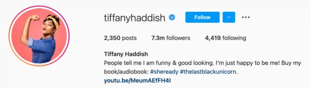 tiffanyhaddish instagram bio